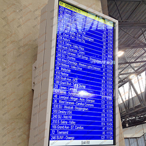 美國火車站車次信息展示項目